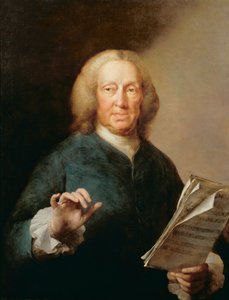 Portret van Richard Leveridge, baszanger